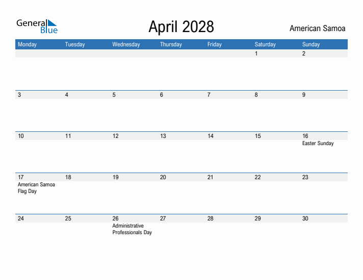 Fillable April 2028 Calendar