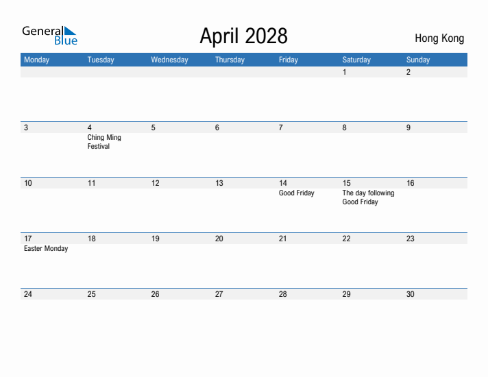 Fillable April 2028 Calendar