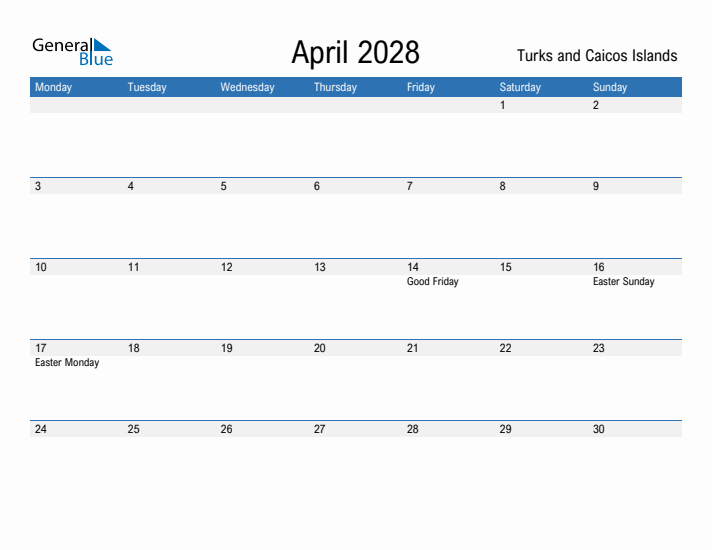 Fillable April 2028 Calendar