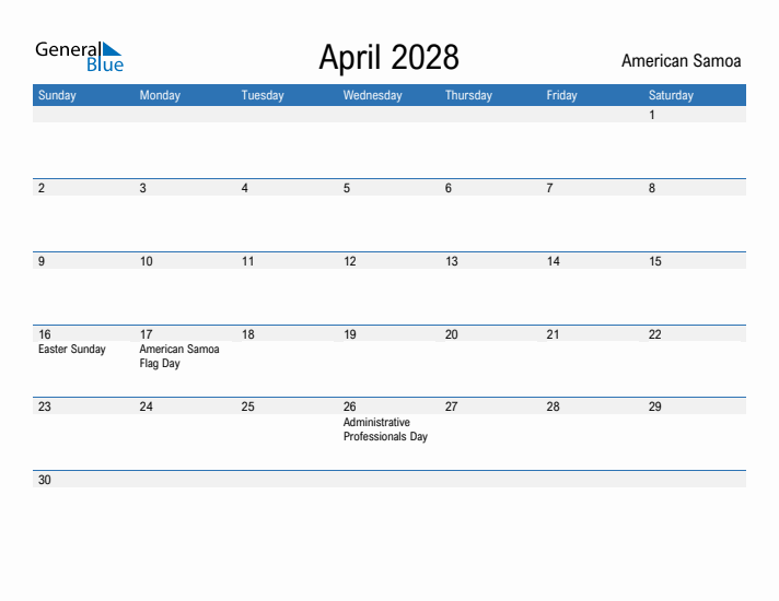 Fillable April 2028 Calendar