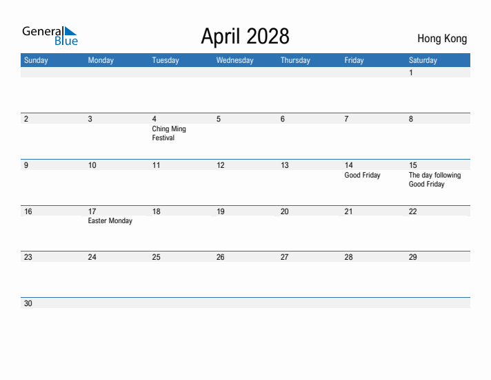 Fillable April 2028 Calendar