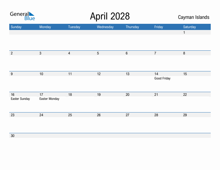 Fillable April 2028 Calendar