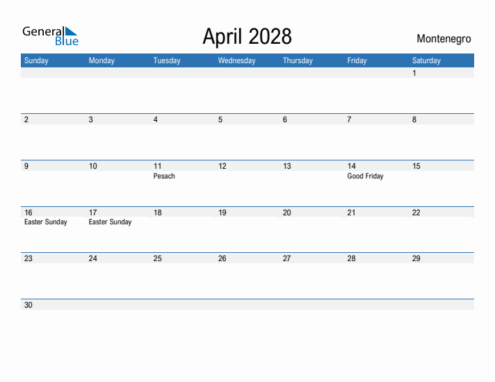 Fillable April 2028 Calendar