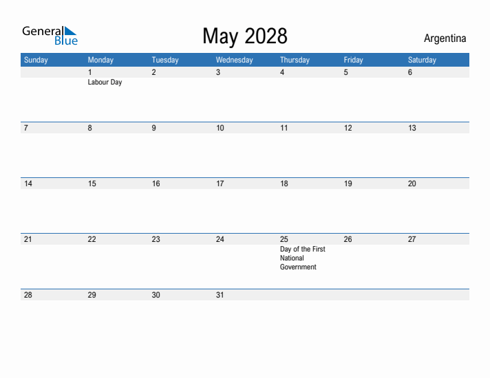 Fillable May 2028 Calendar