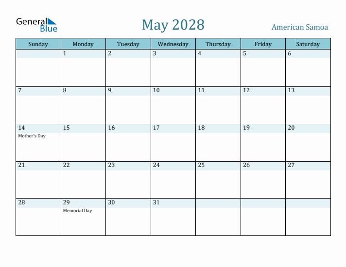 May 2028 Calendar with Holidays