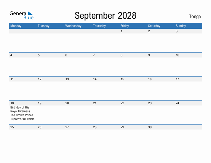 Fillable September 2028 Calendar