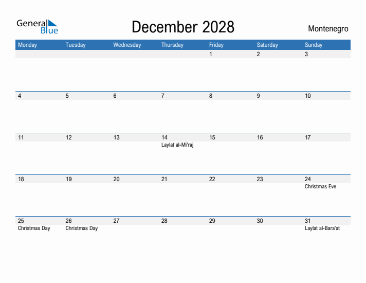 Fillable December 2028 Calendar
