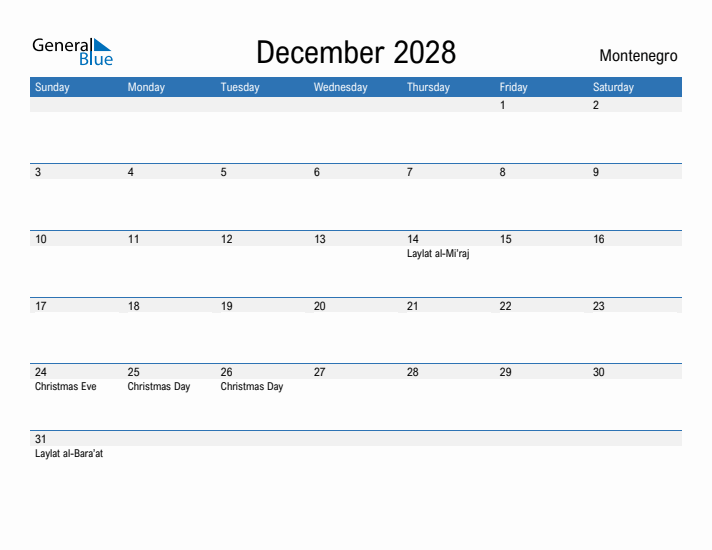 Fillable December 2028 Calendar