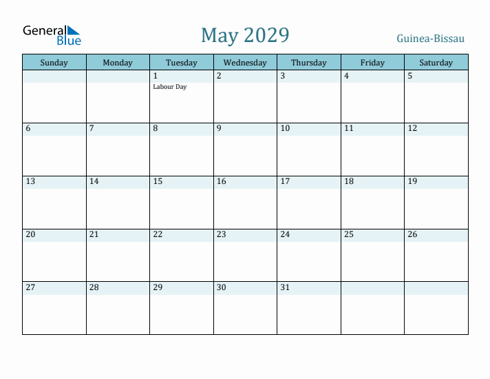 May 2029 Calendar with Holidays