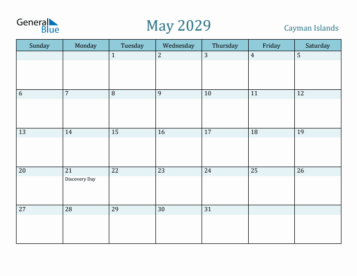 May 2029 Calendar with Holidays