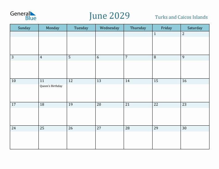 June 2029 Calendar with Holidays