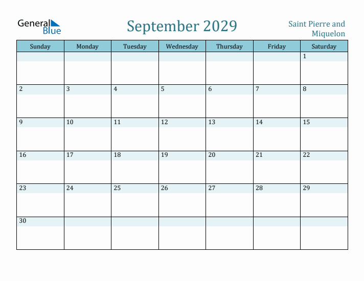 September 2029 Calendar with Holidays