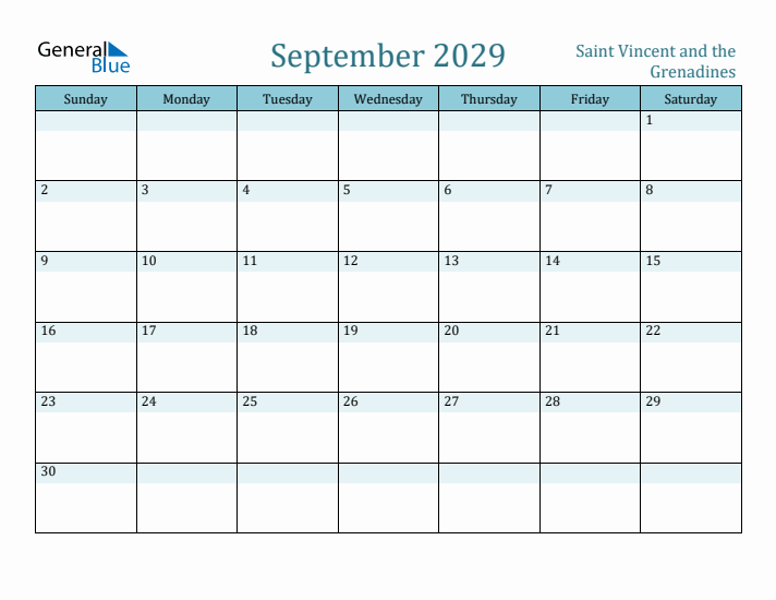 September 2029 Calendar with Holidays