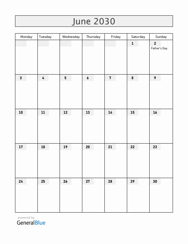 Curacao June 2030 Calendar with Holidays