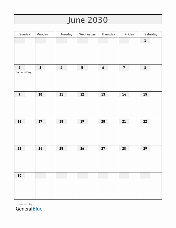 Curacao June 2030 Calendar with Holidays