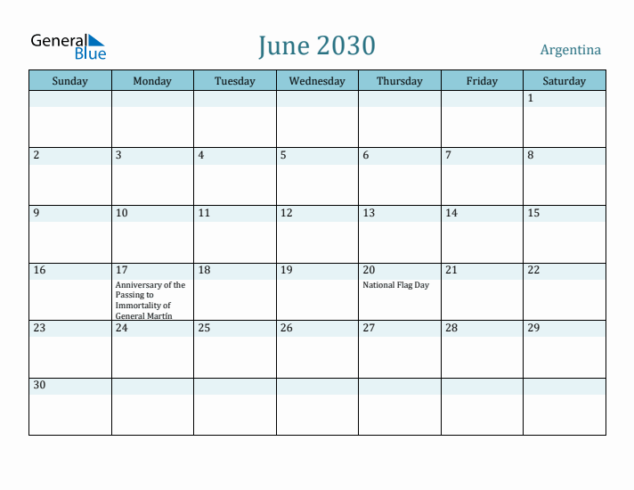 June 2030 Calendar with Holidays
