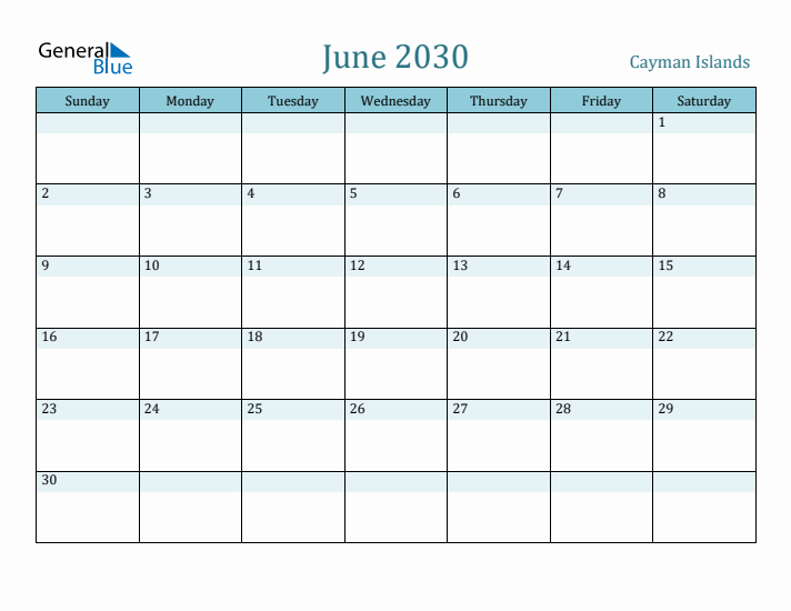 June 2030 Calendar with Holidays