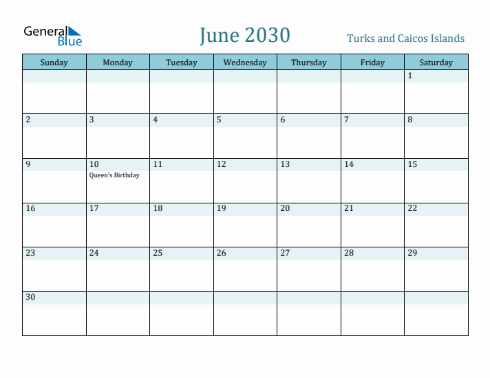 June 2030 Calendar with Holidays