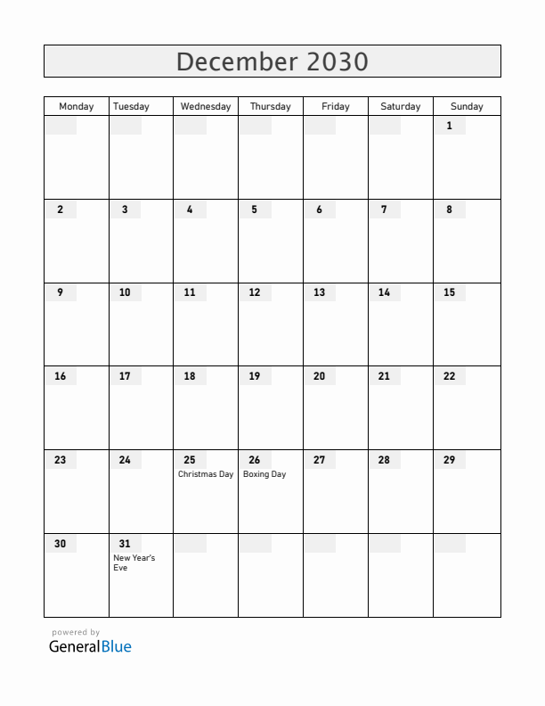 Curacao December 2030 Calendar with Holidays