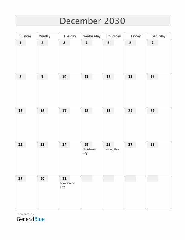 Curacao December 2030 Calendar with Holidays