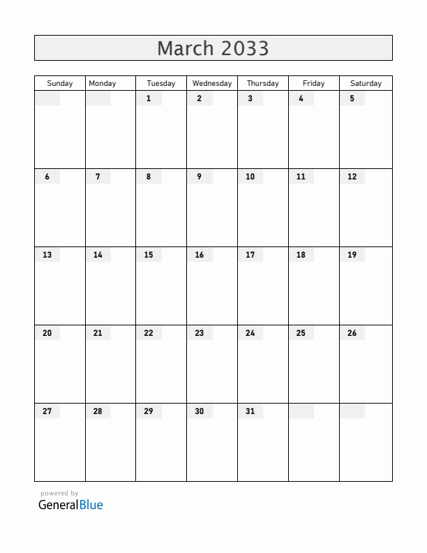 Mayotte March 2033 Calendar with Holidays
