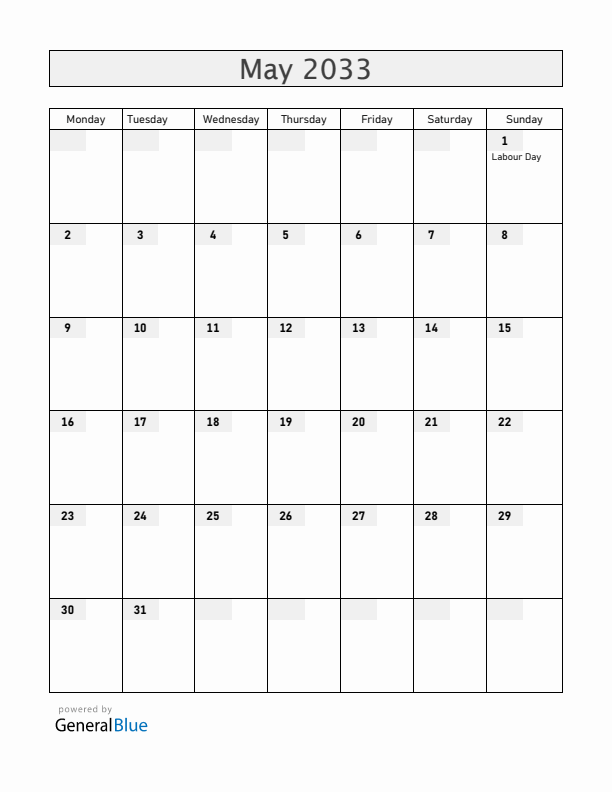 Guatemala May 2033 Calendar with Holidays