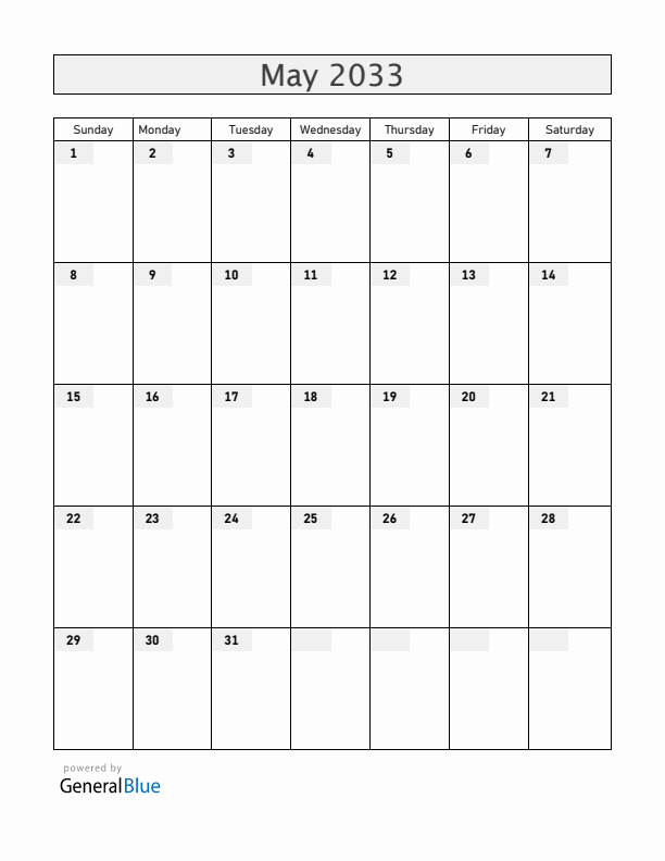 Christmas Island May 2033 Calendar with Holidays