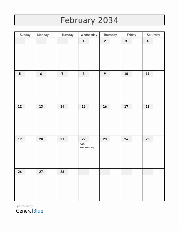 Jamaica February 2034 Calendar with Holidays