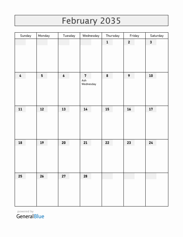 Jamaica February 2035 Calendar with Holidays