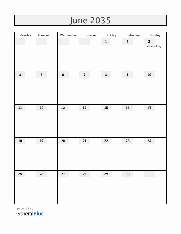 Curacao June 2035 Calendar with Holidays
