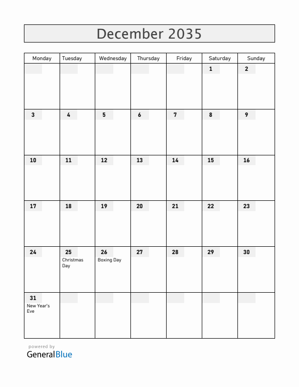 Curacao December 2035 Calendar with Holidays