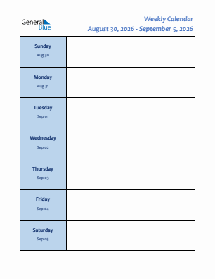 Downloadable, editable and printable current year calendar 2026