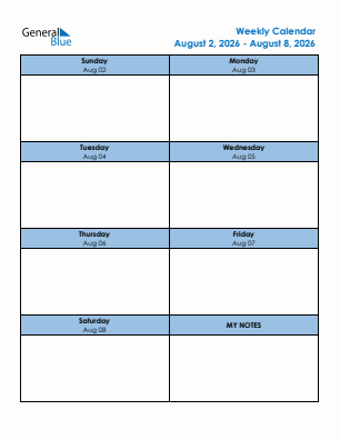 Downloadable, editable and printable current year calendar 2026