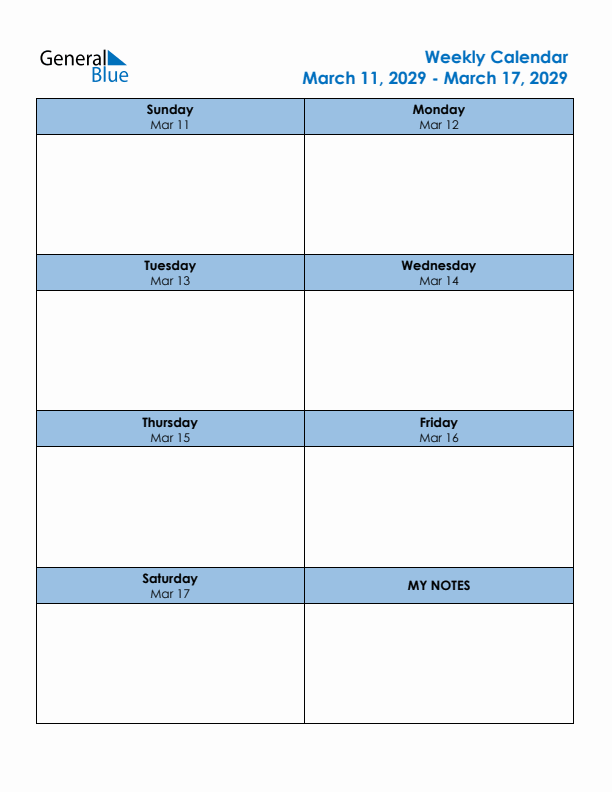Editable Weekly Planner