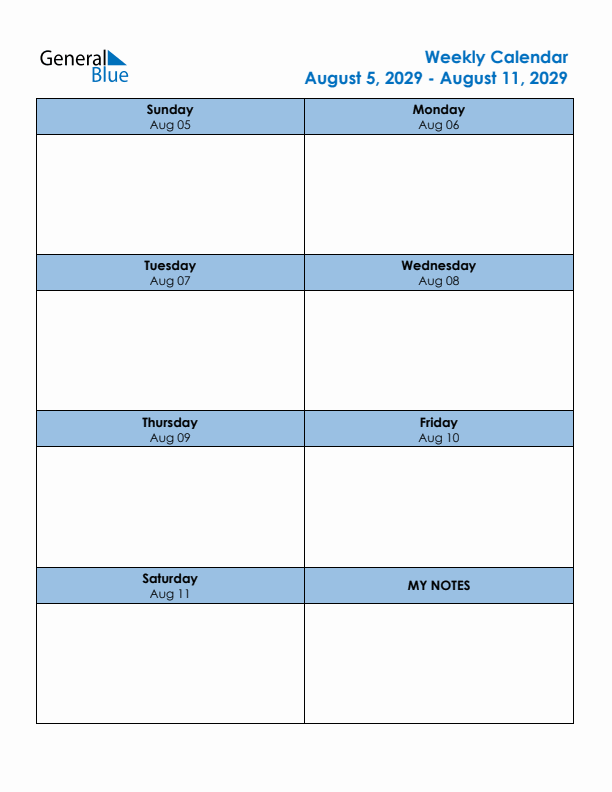 Editable Weekly Planner