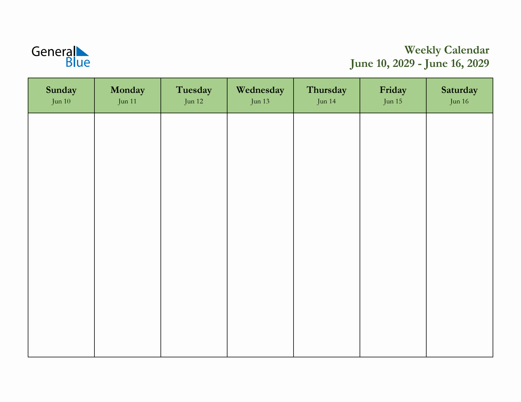 2029 Free Downloadable Weekly Planner (Week 24)