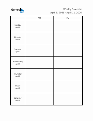 Downloadable, editable and printable current year calendar 2026