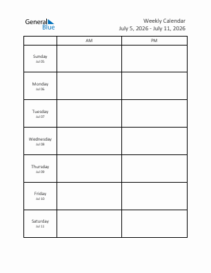 Downloadable, editable and printable current year calendar 2026