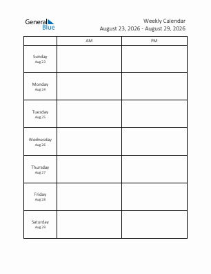 Downloadable, editable and printable current year calendar 2026