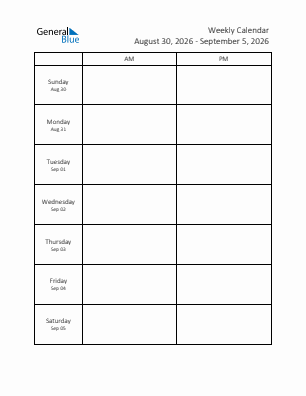 Downloadable, editable and printable current year calendar 2026
