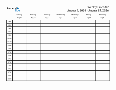 Downloadable, editable and printable current year calendar 2026