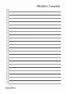 Checklist Template PDF (Legal)