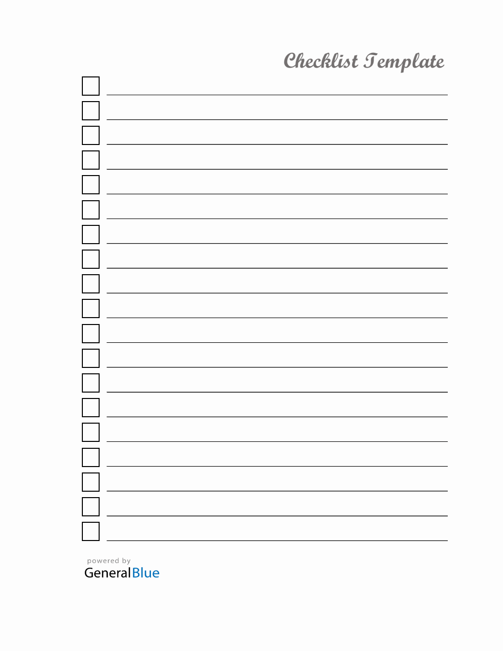 Free Excel Checklist Templates free-excel-checklist-templates