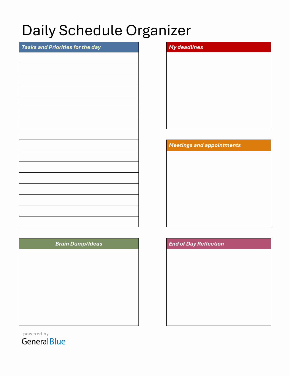 Schedule Templates