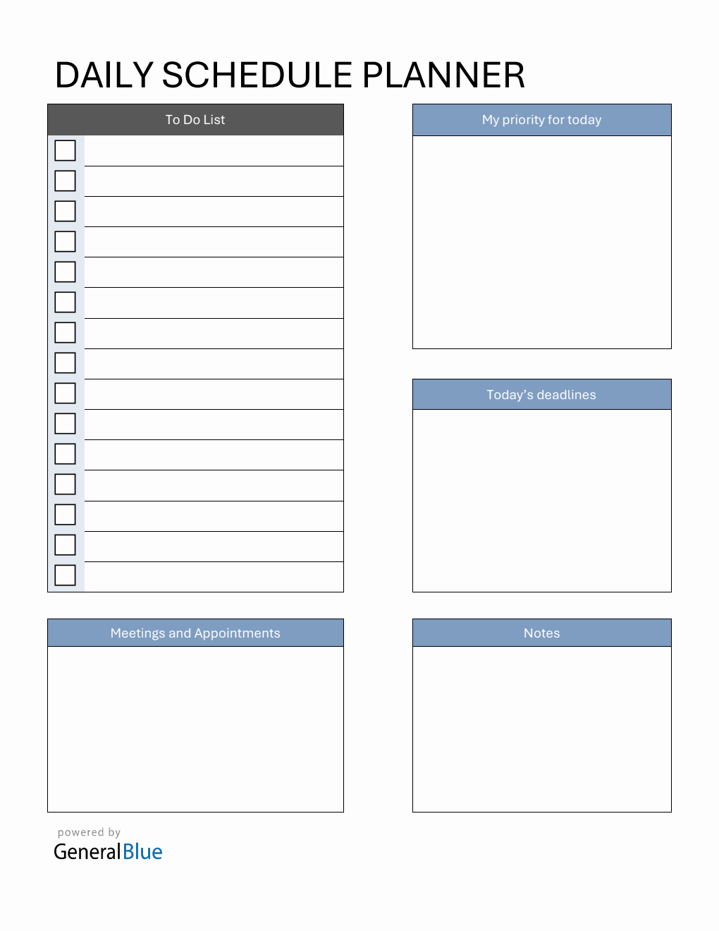 Time Schedule.pdf Daily Schedule Template PDF with Time Slots (8Am To 5Pm)