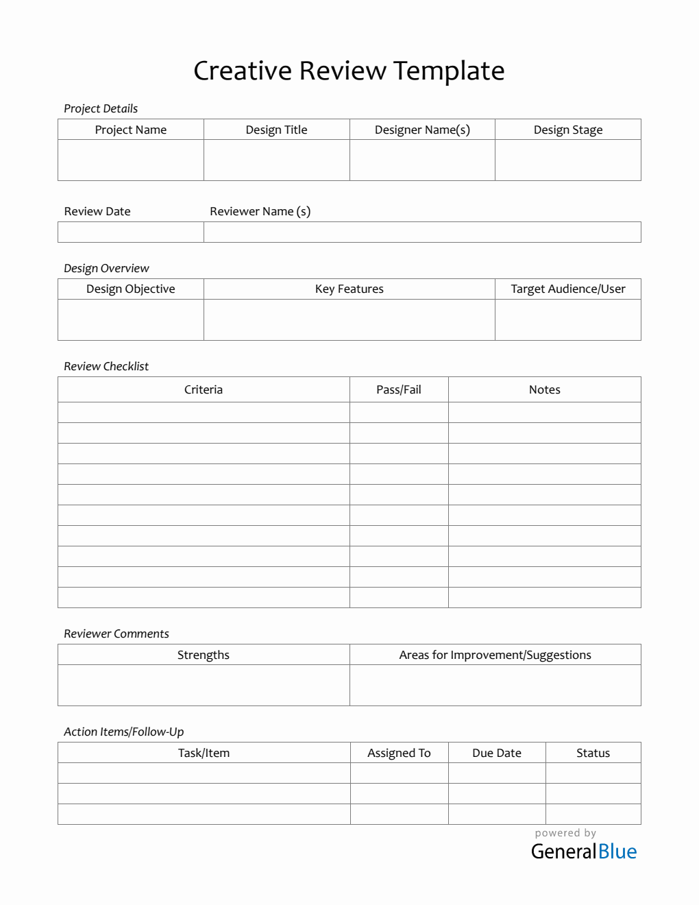Ux Design Review Templates