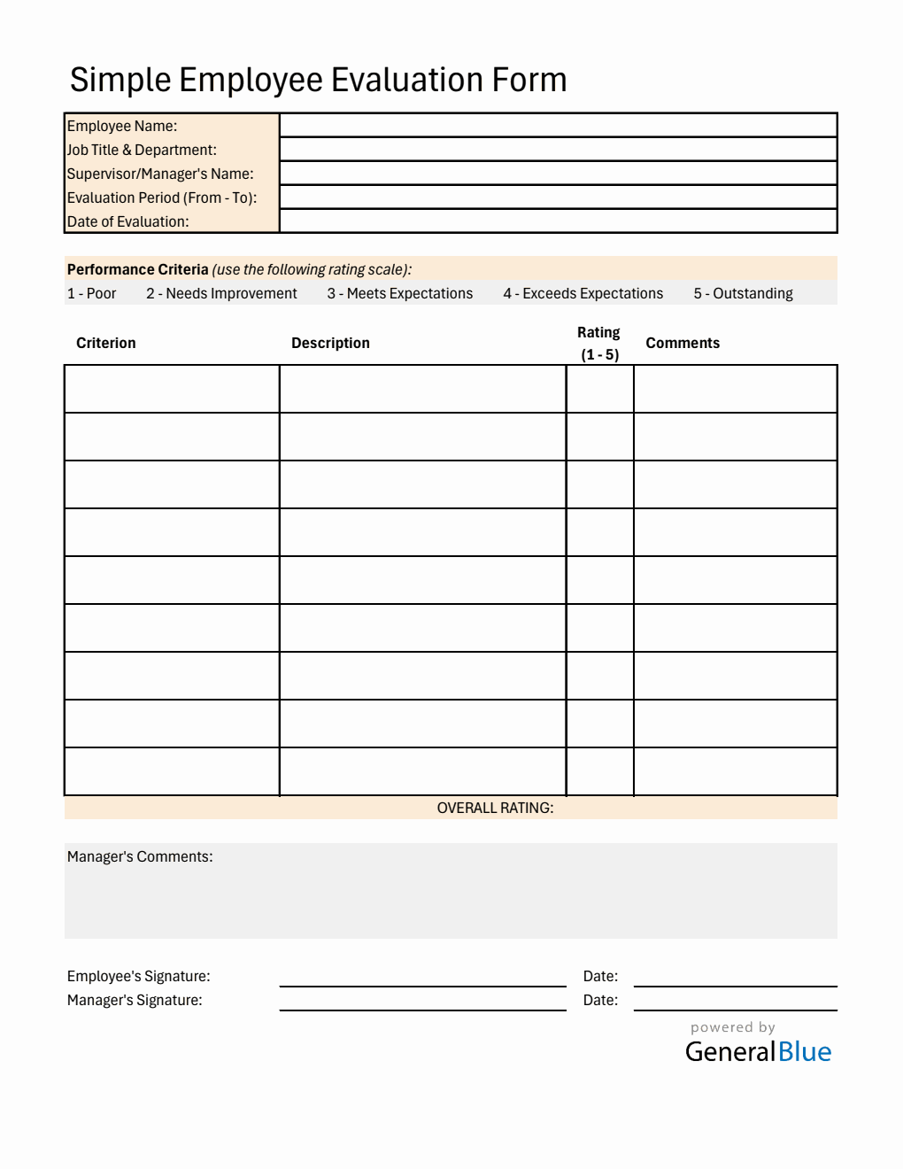Employee Evaluation Templates employee-evaluation-templates