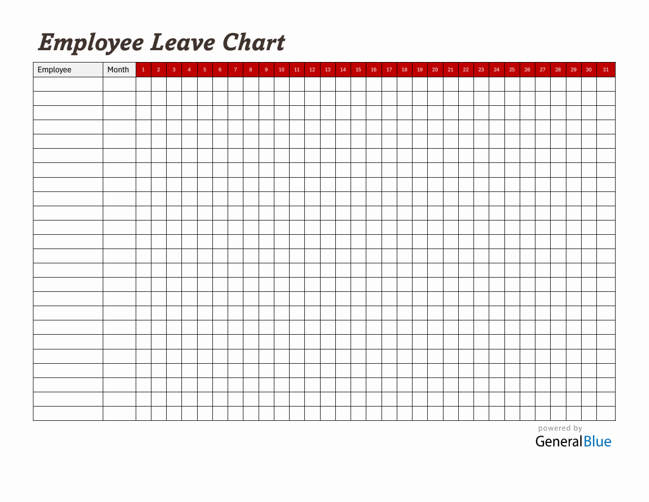 Free Employee Leave Tracker - Easy to Download in Word