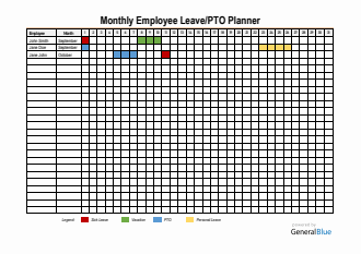Free Employee Leave Tracker - Easy to Customize in Word