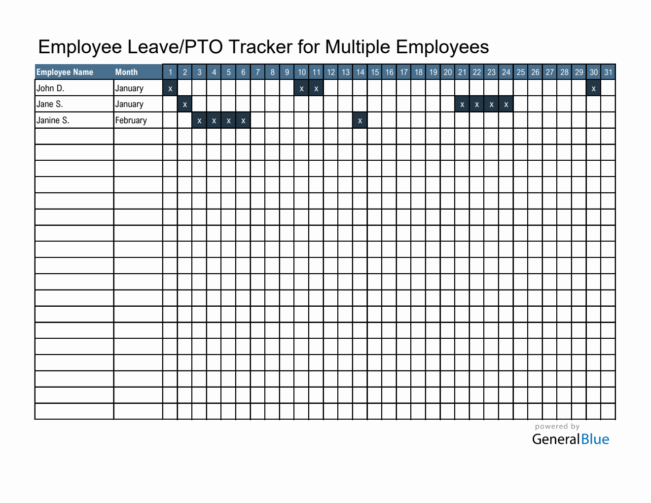 Free Employee Leave Tracker - Easy to Download in Excel